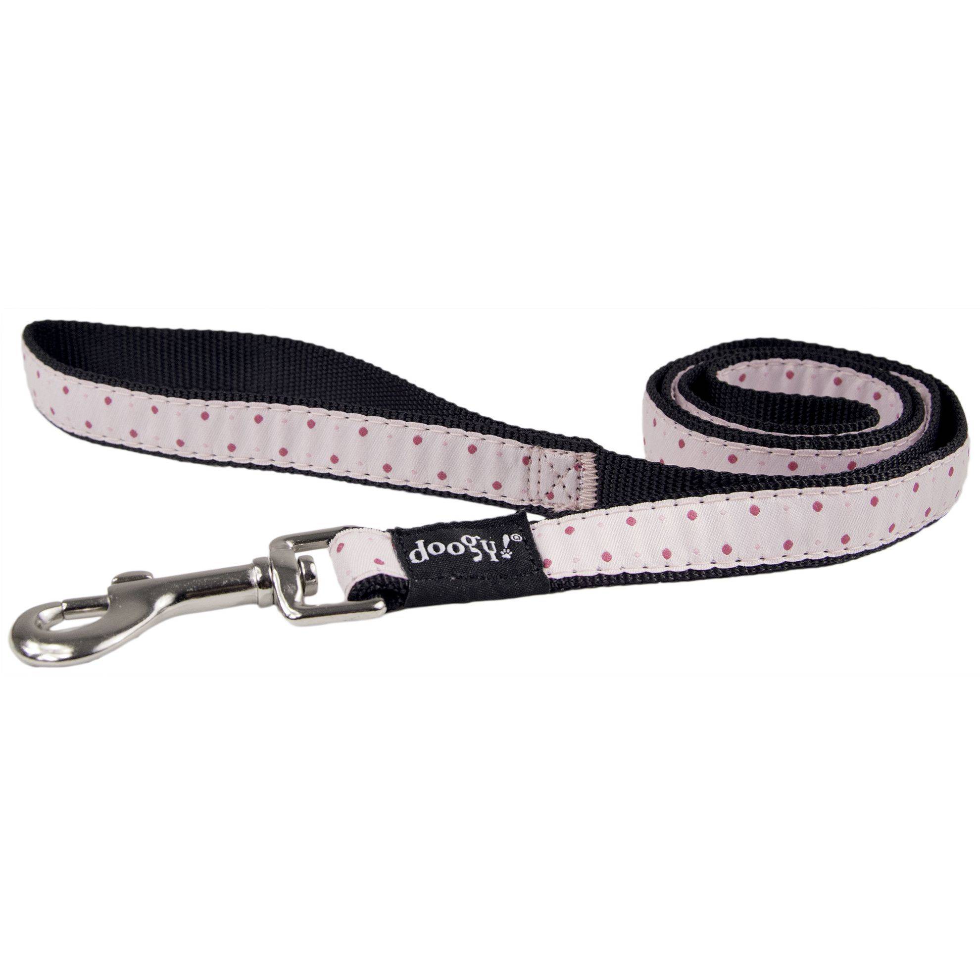 Laisse nylon fantaisie Doogy pois rose Taille : T3 DOOGY FASHION