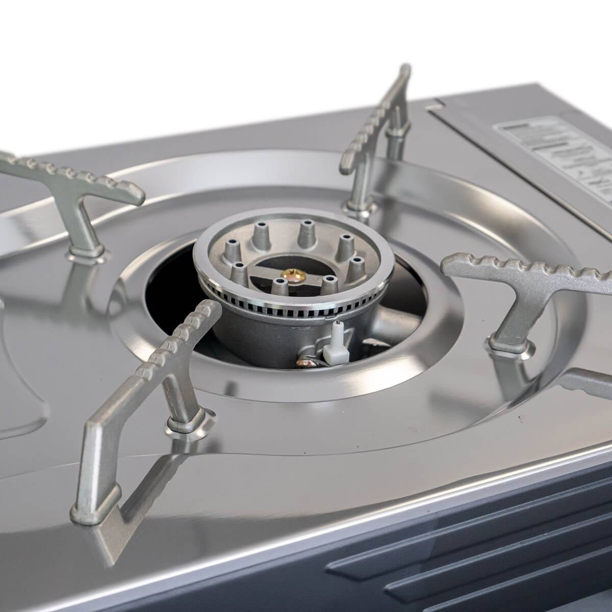 Réchaud gaz 2 feux 4400W Inox Portable TEXAS ALPEN - Imagen 5