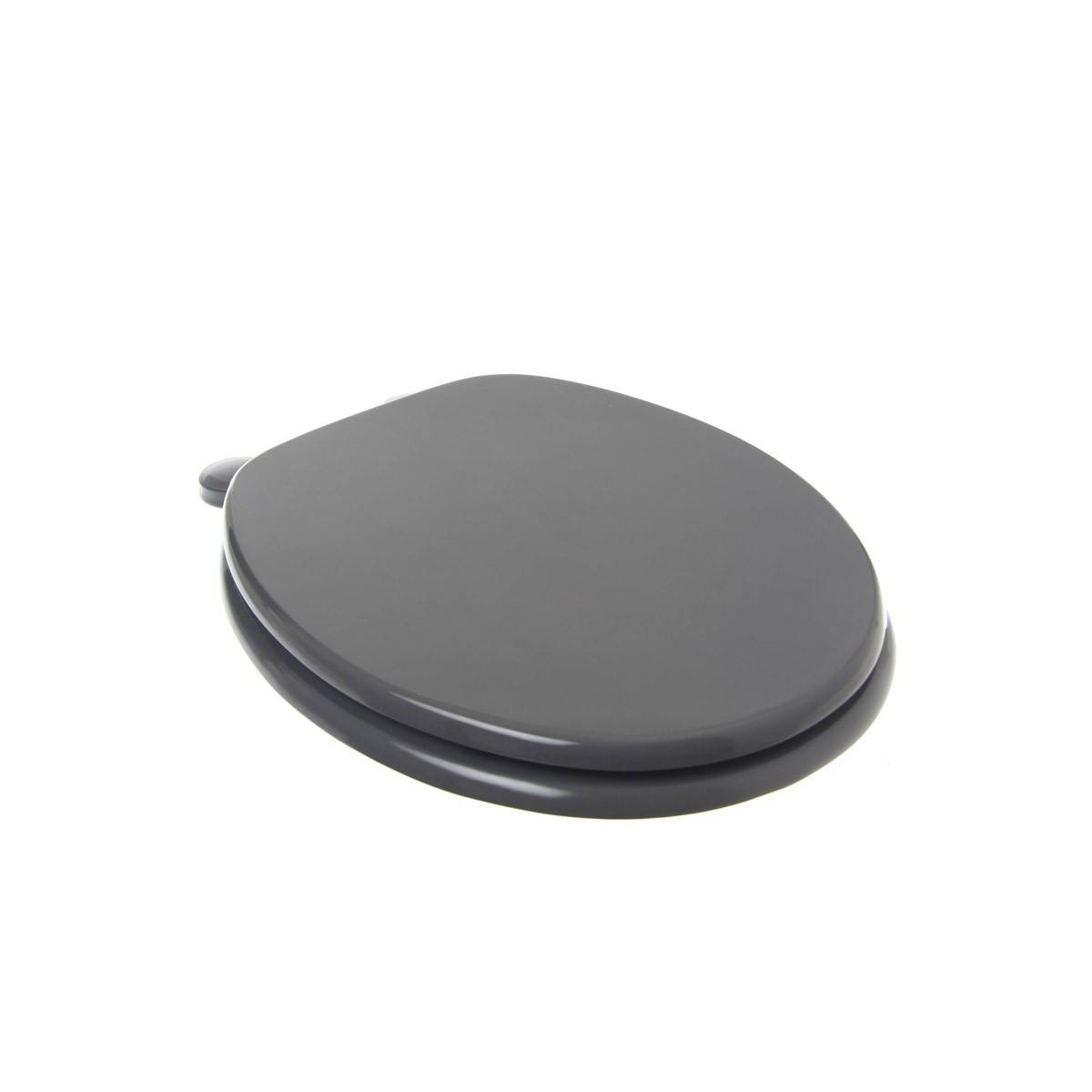 Abattant WC en Bois "Bathroom" 43cm Gris - Image 2