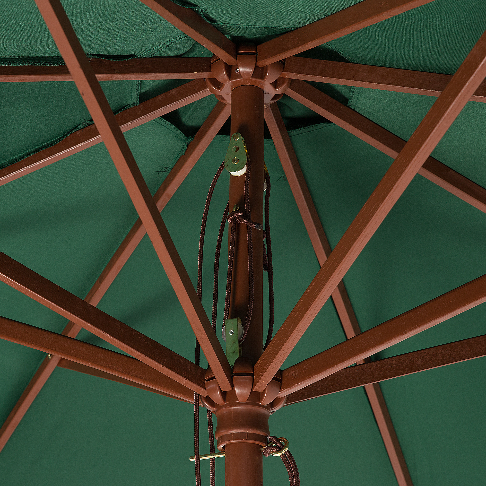 Beliani - Parasol droit Tissu Vert foncé TOSCANA Beliani - Imagen 5