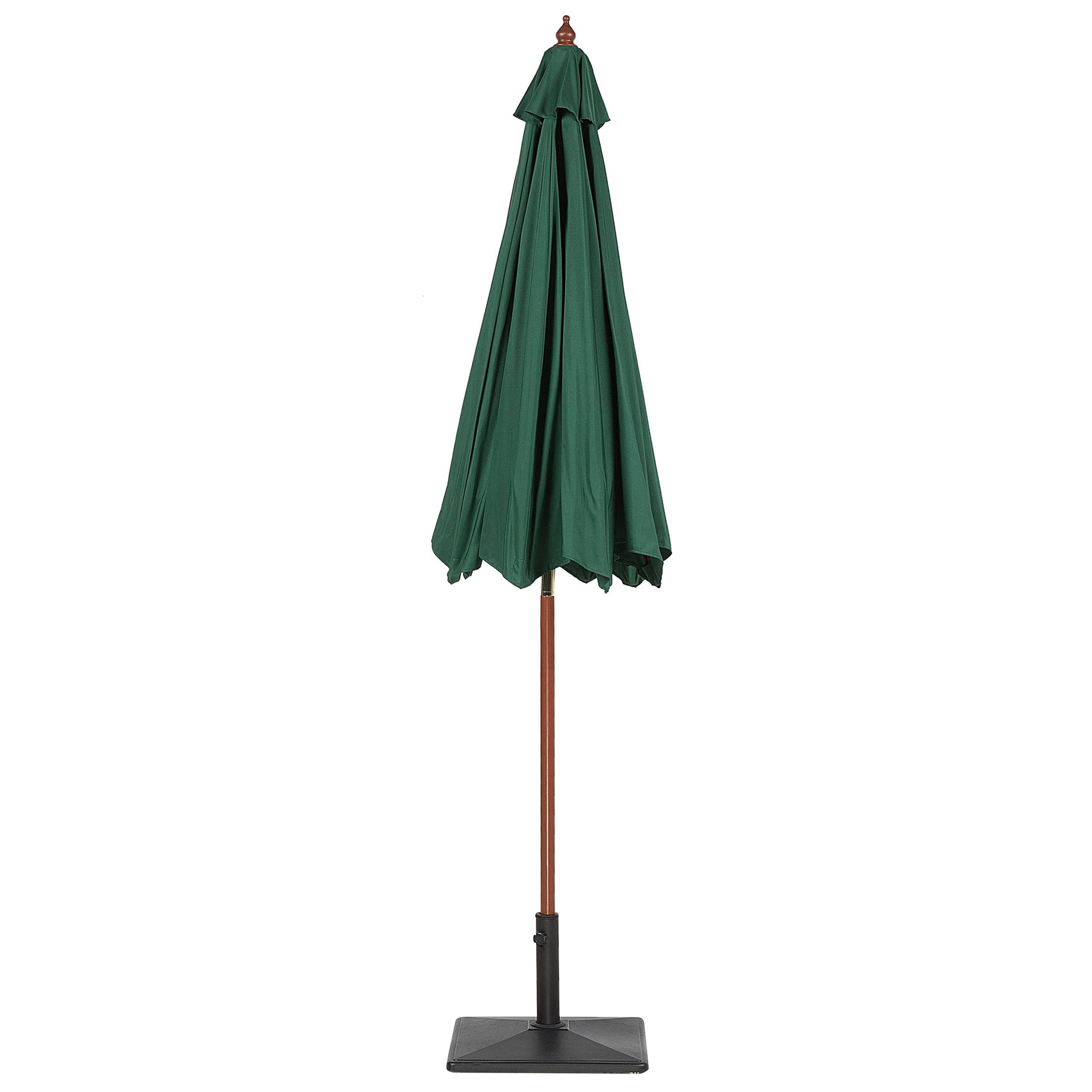 Beliani - Parasol droit Tissu Vert foncé TOSCANA Beliani - Imagen 4
