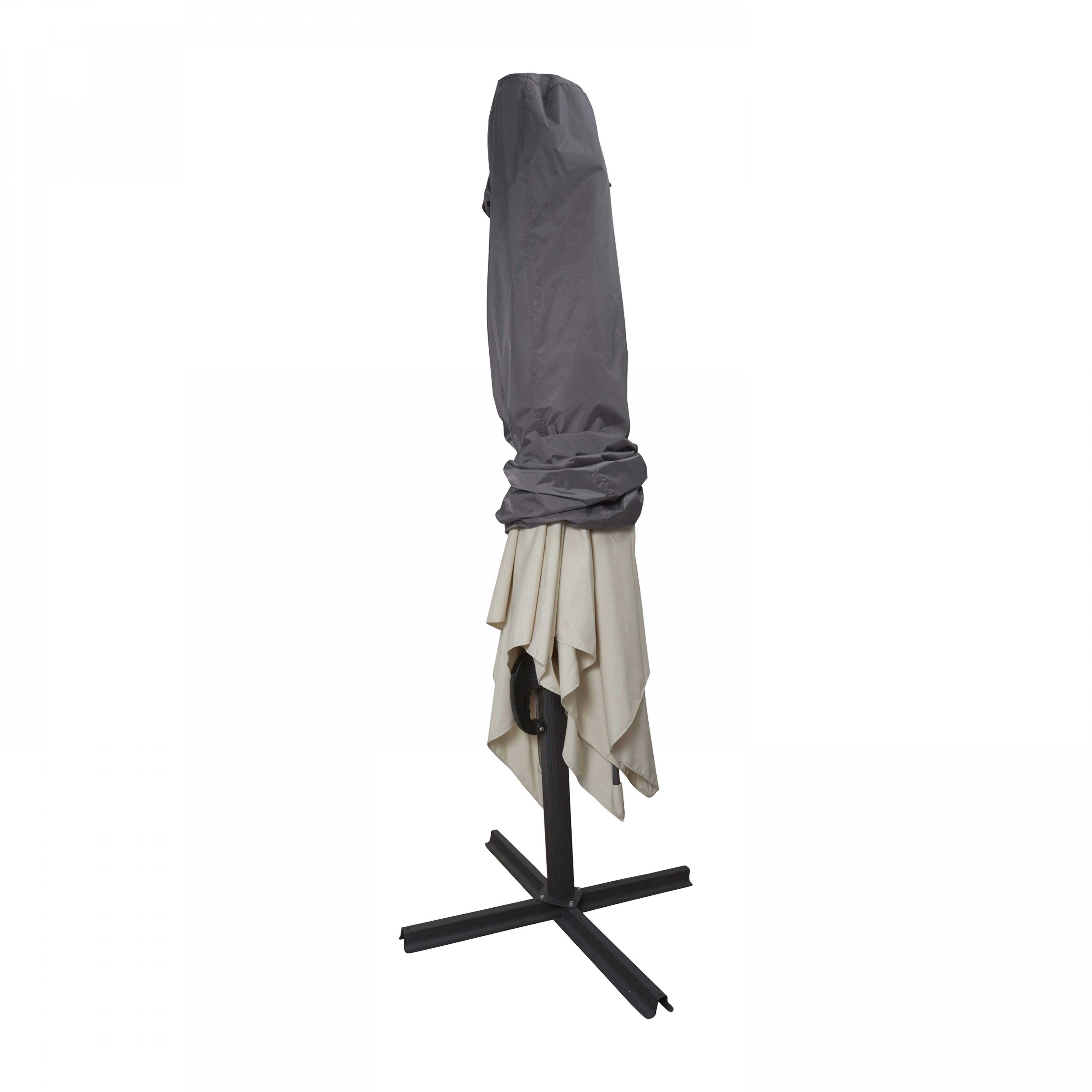 Oviala - Housse de parasol déporté 230 x 45 cm gris Cov'Up - Oviala - Imagen 2