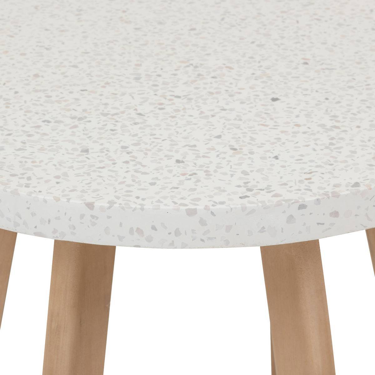 Hesperide - Table d appoint de jardin ronde "Lemindo" 50 x 53cm en eucalyptus Hespéride - Image 2