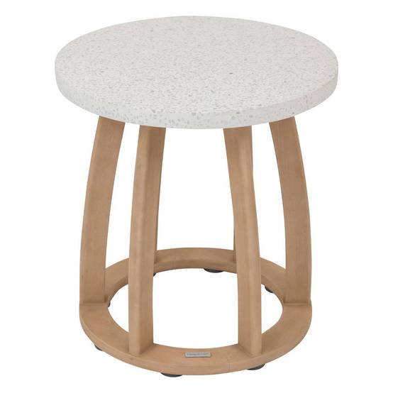 Hesperide - Table d appoint de jardin ronde "Lemindo" 50 x 53cm en eucalyptus Hespéride - Image 1