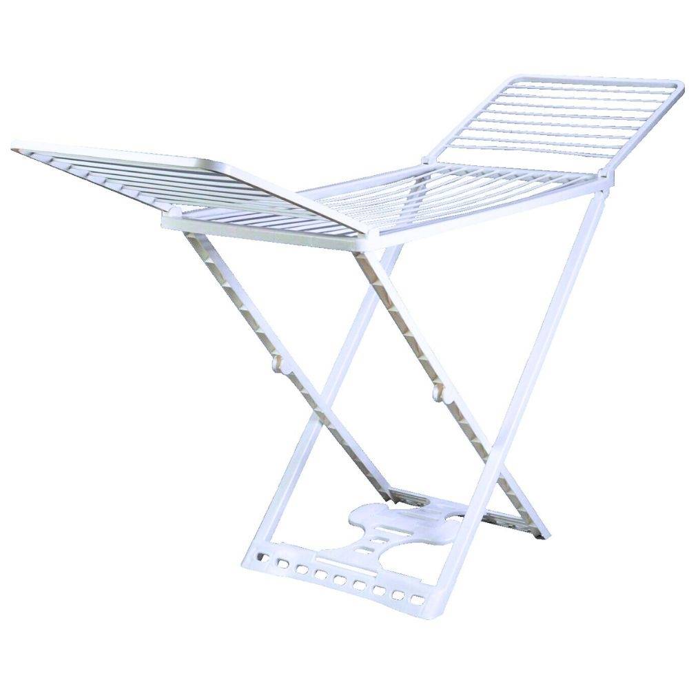 Sans Marque - Séchoir pliable 23 m plastique blanc - pratique et stable - DIVERS - Image 4