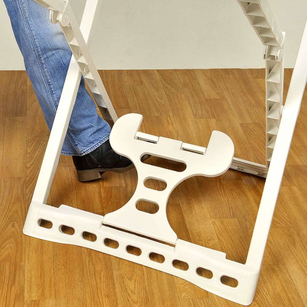 Sans Marque - Séchoir pliable 23 m plastique blanc - pratique et stable - DIVERS - Image 3