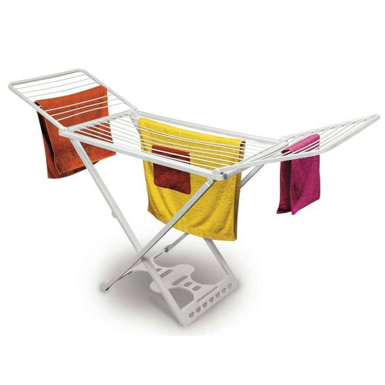 Sans Marque - Séchoir pliable 23 m plastique blanc - pratique et stable - DIVERS - Image 1