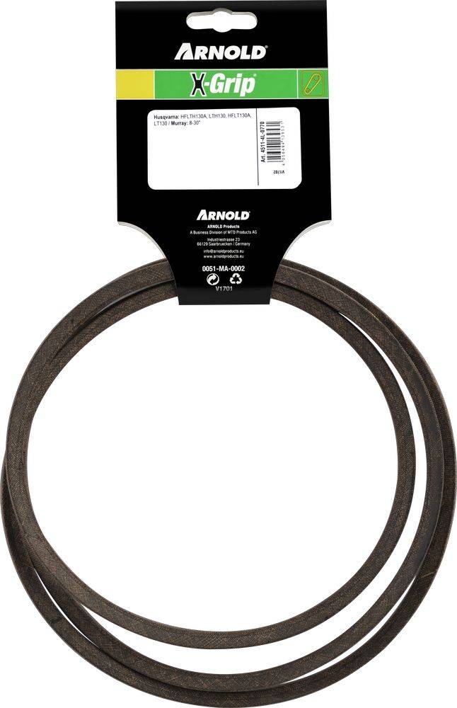 Arnold - Courroie trapézoïdale X-Grip V de type 4L770 Arnold - Imagen 4
