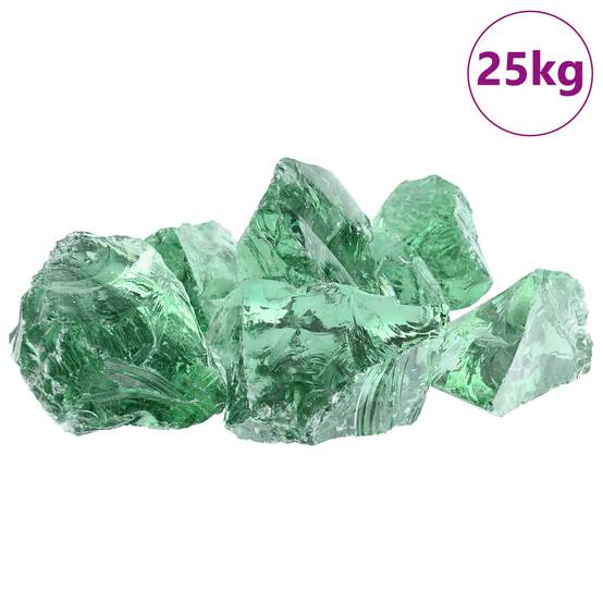 PANGIVO - Pierres de jardin verre vert clair 12 x 12 x 12 cm - PANGIVO - Image 4