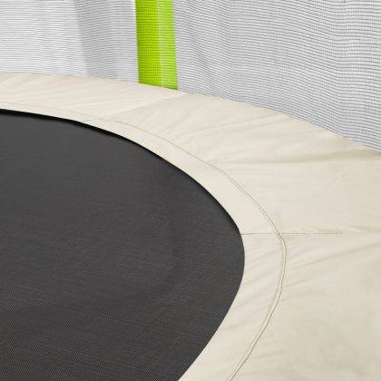 Kangui - Trampoline jardin Ø 430 cm + filet + échelle + bâche - JUMPI 430 - Taupe/Vert Kangui - Image 7