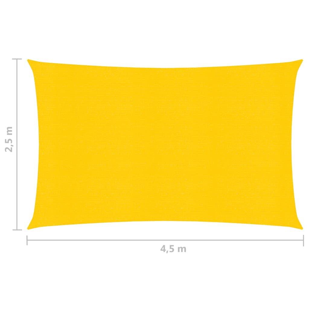 Helloshop26 - Voile d'ombrage 160 g/m² jaune 2,5 x 4,5 m PEHD - Imagen 6