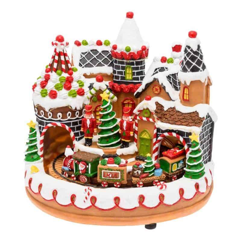 Lotti - Village de Noël lumineux animé CANDY avec petit trans en mouvement et musique Lotti - Imagen 1