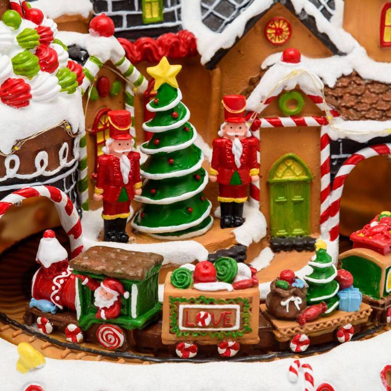 Lotti - Village de Noël lumineux animé CANDY avec petit trans en mouvement et musique Lotti - Imagen 7