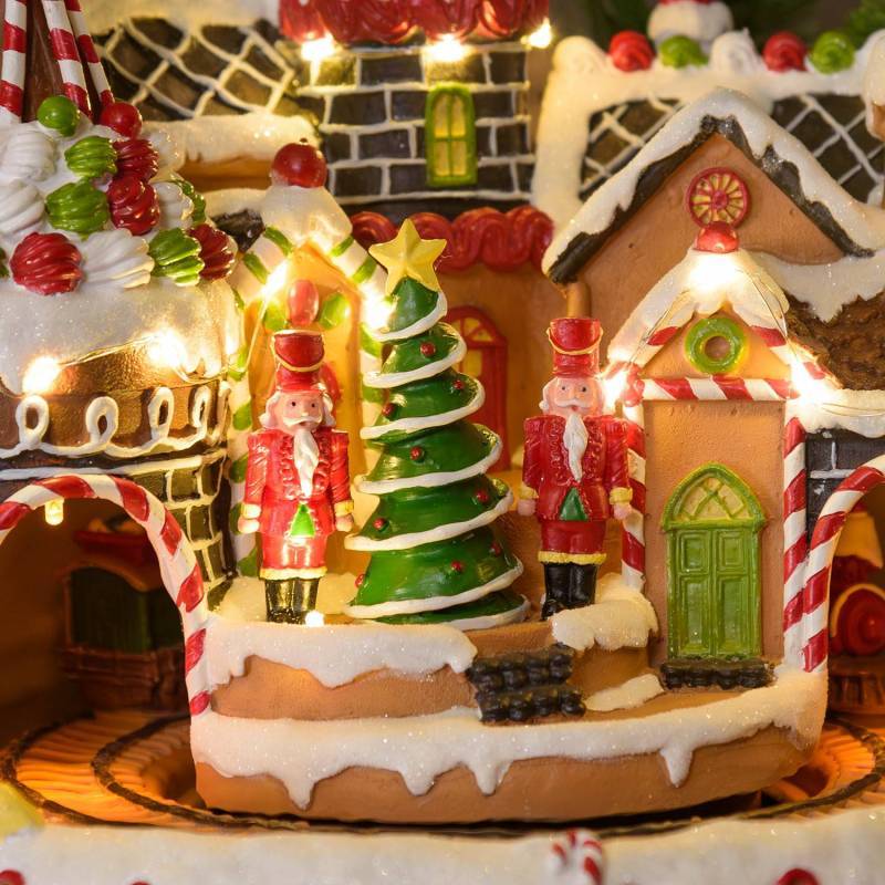 Lotti - Village de Noël lumineux animé CANDY avec petit trans en mouvement et musique Lotti - Imagen 4