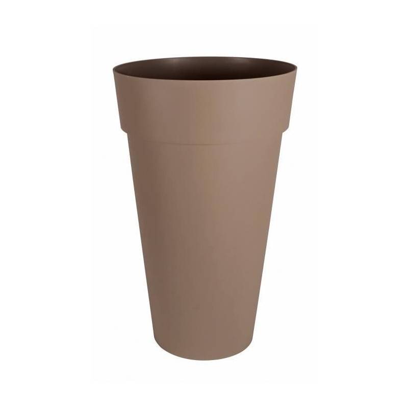 Eda - Pot de fleur rond Toscane Ø 48 x H.80 cm - Taupe - Eda - Image 2