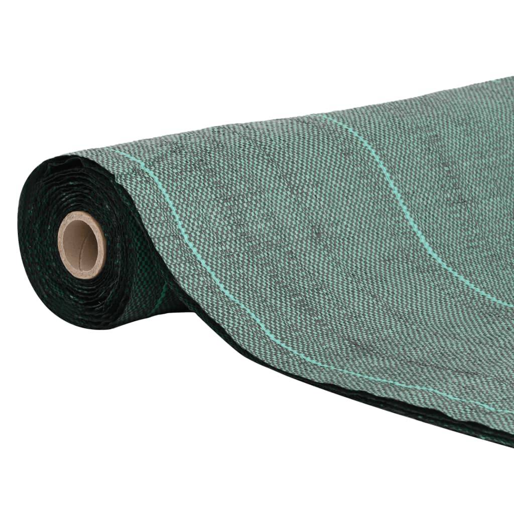 Toile de paillage polypropylène pour jardin potager anti-mauvaises herbes 1,5x25 m Vert - ComfortXL Outdoor Living - Image 2