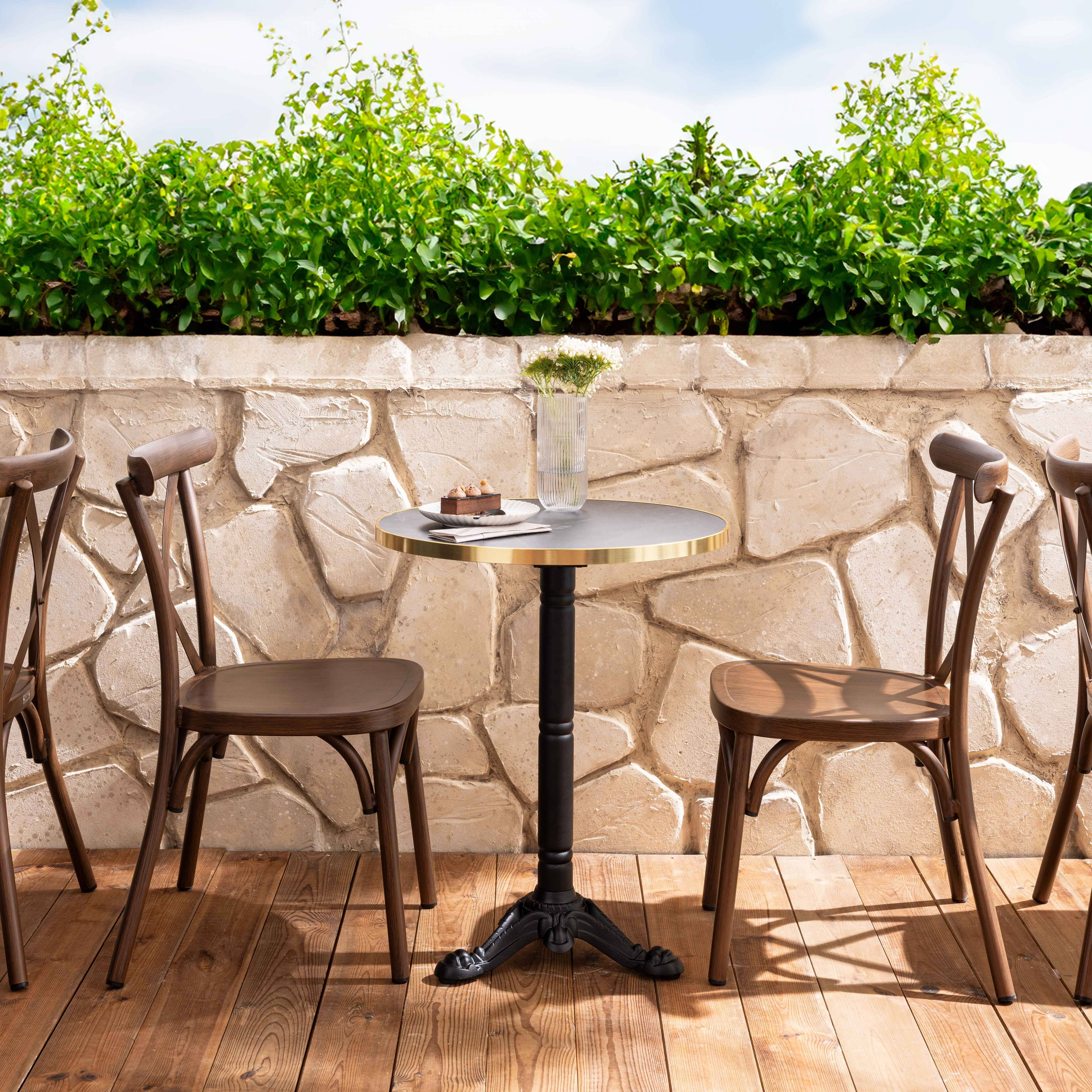 Oviala - Chaise de terrasse bois en aluminium Sintra - Oviala - Imagen 3