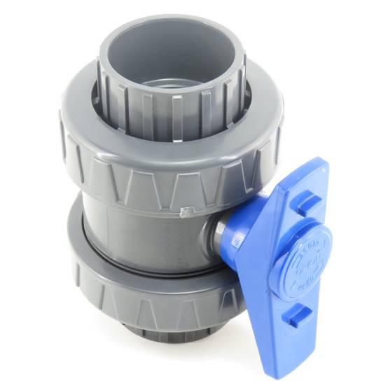 Lot de 2 vannes, ø 63 mm, vanne PVC pour piscine - Gamme version 2020 - Image 4