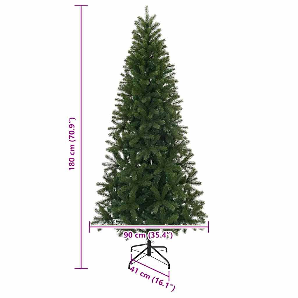 Vidaxl - Sapin de Noël artificiel Vert 180 cm PVC, PE et acier vidaXL 42018734 - Image 3
