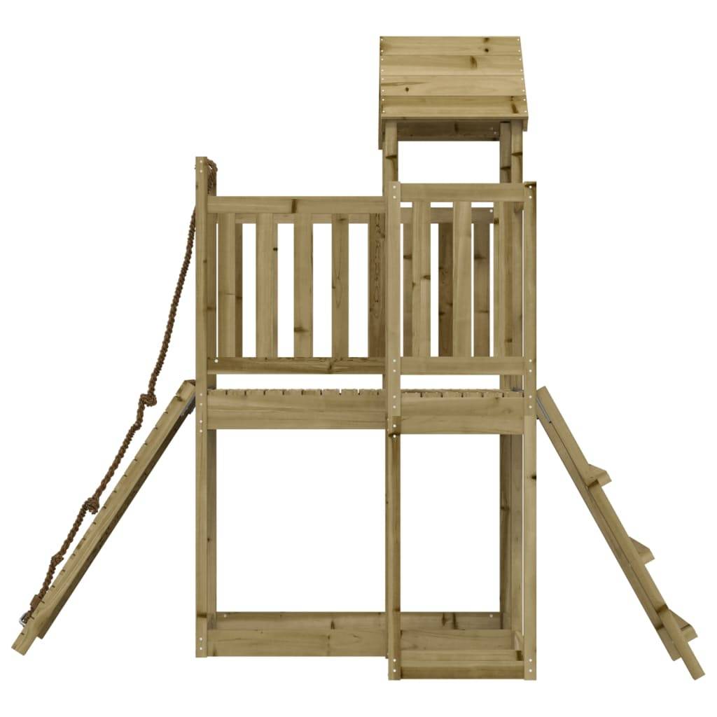 Helloshop26 - Maisonnette de jeu avec mur d'escalade 229 x 107 x 214 cm bois de pin imprégné - Imagen 5