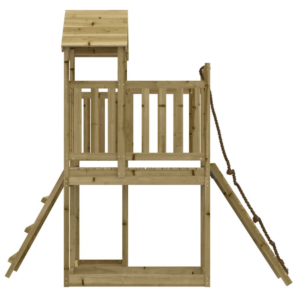 Helloshop26 - Maisonnette de jeu avec mur d'escalade 229 x 107 x 214 cm bois de pin imprégné - Imagen 4