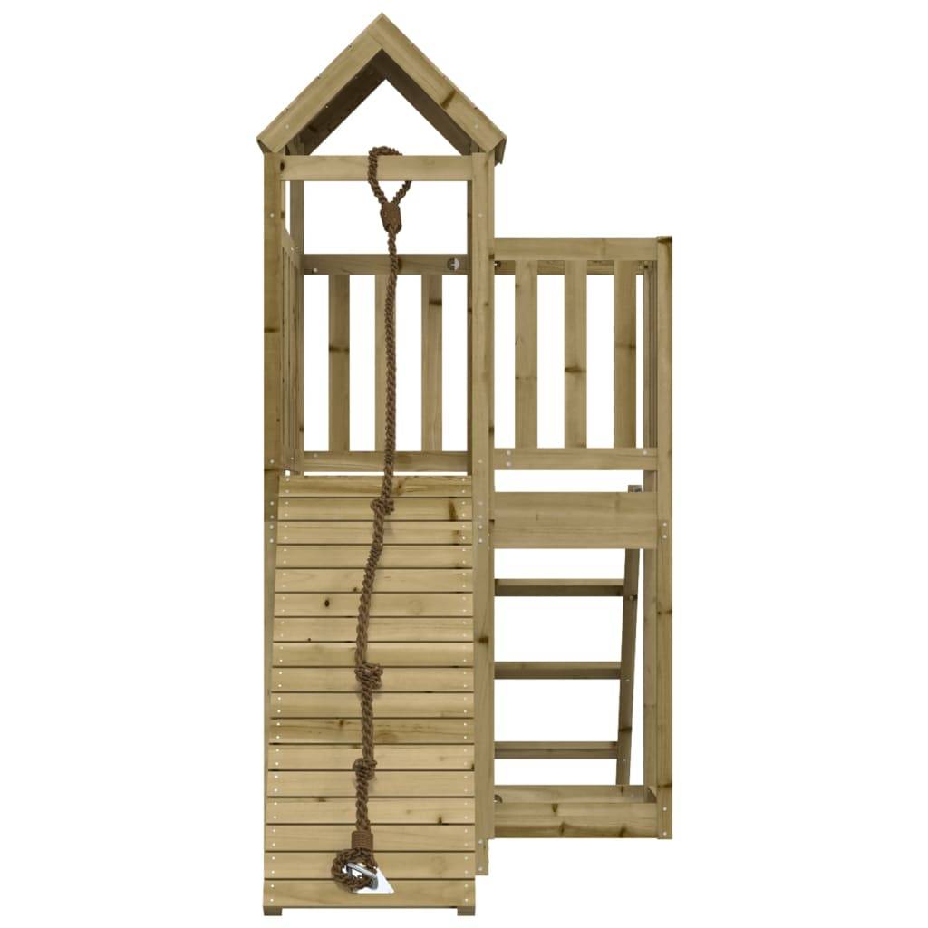 Helloshop26 - Maisonnette de jeu avec mur d'escalade 229 x 107 x 214 cm bois de pin imprégné - Imagen 3
