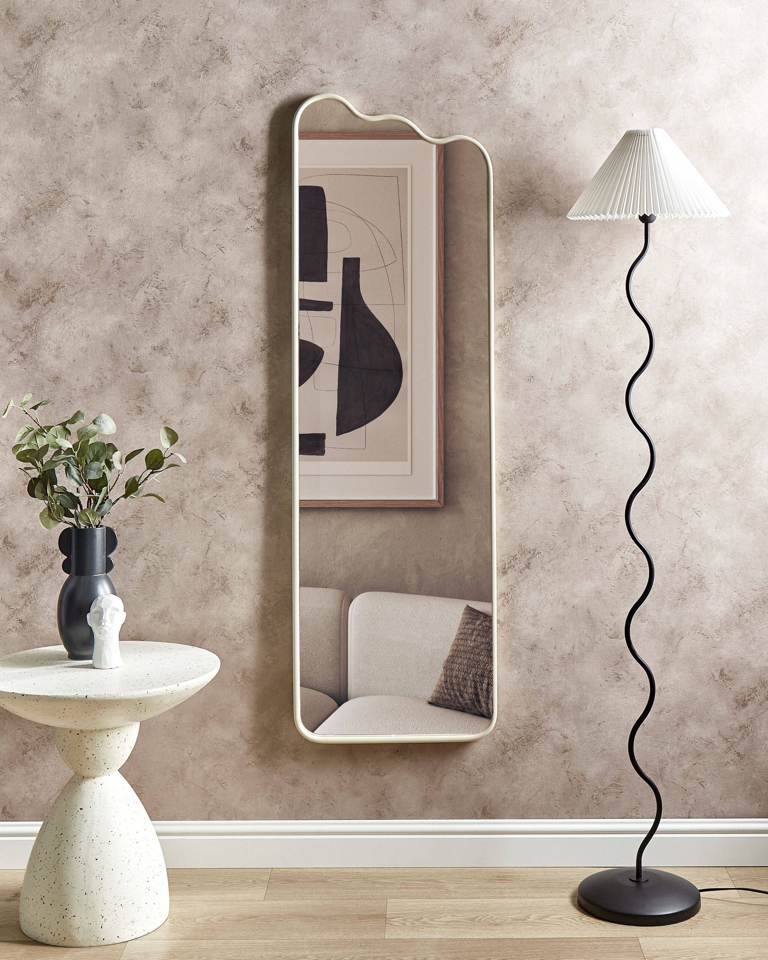 Beliani - Miroir Métal Blanc cassé ABZAC - 45x3x145- Beliani - Image 1