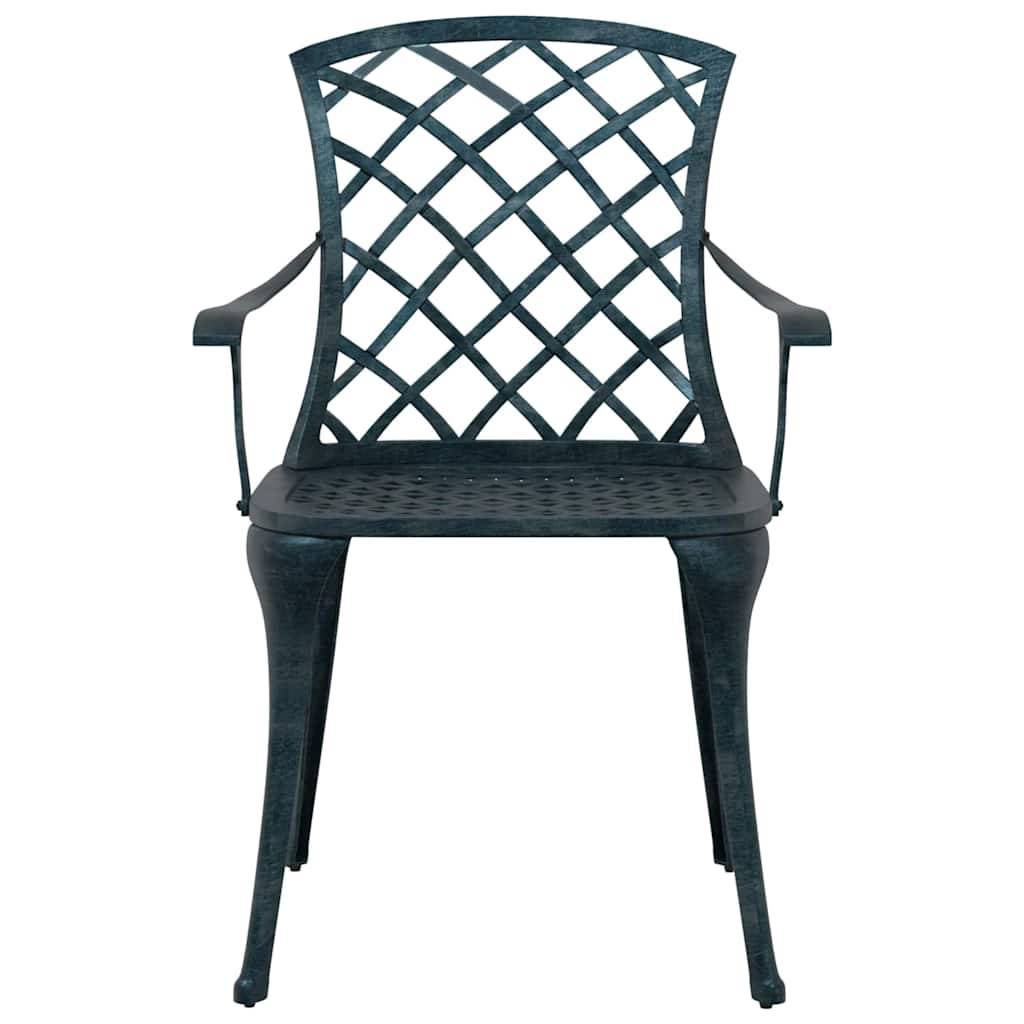 Chaise de jardin aluminium vert 61 x 60,5 x 93 cm - PANGIVO - Image 5