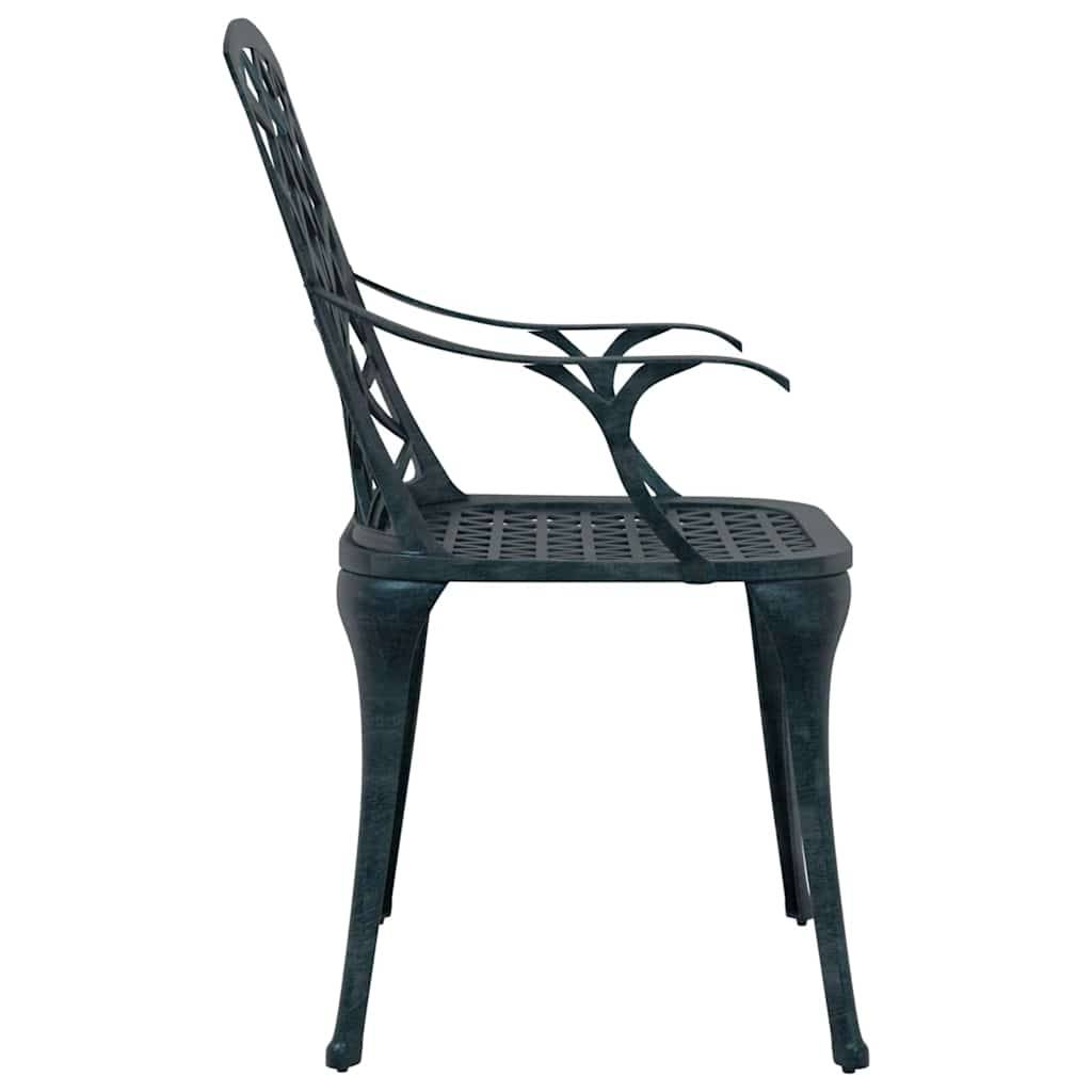Chaise de jardin aluminium vert 61 x 60,5 x 93 cm - PANGIVO - Image 6