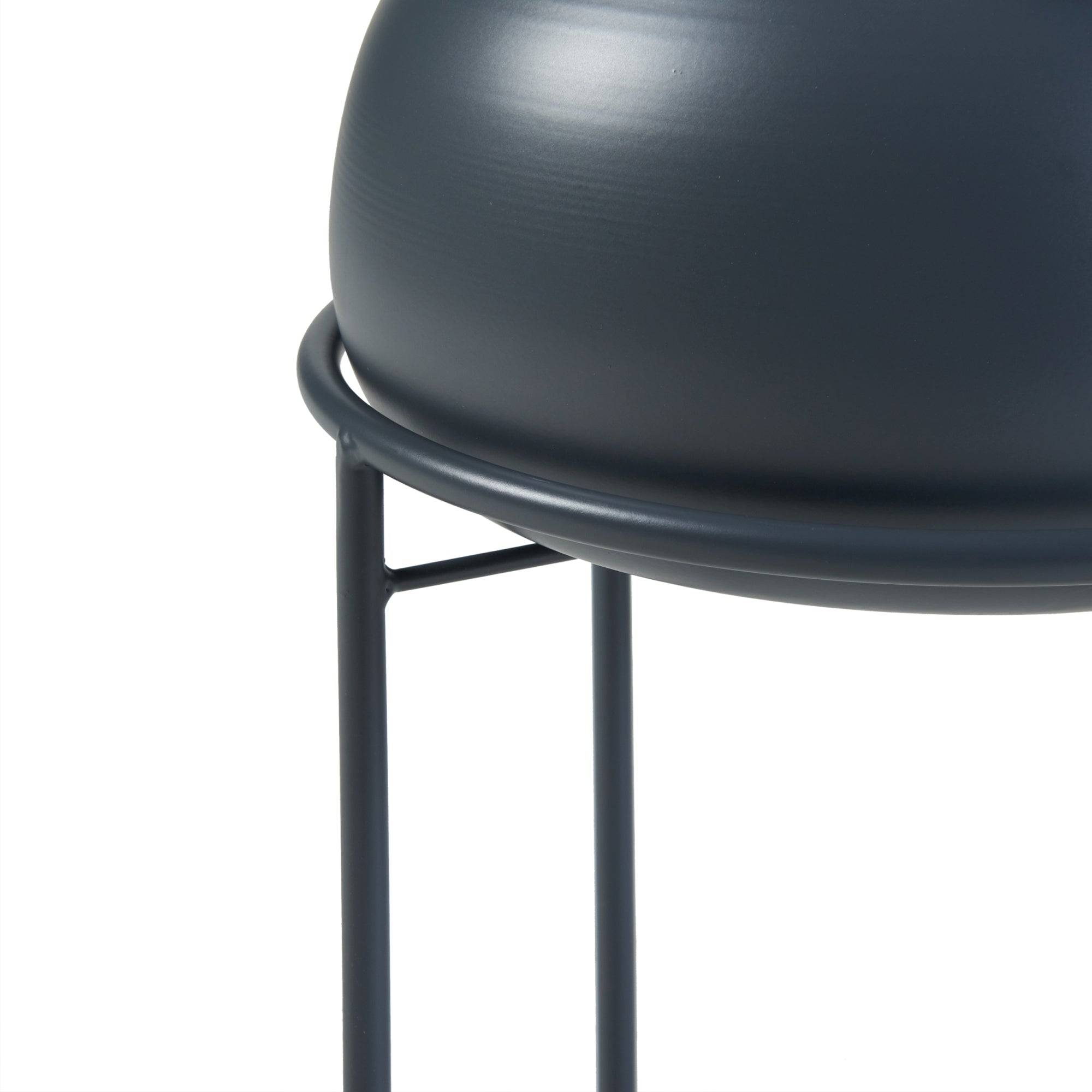 Porte-plantes style intemportel support 38 x 24 cm noir - Image 4