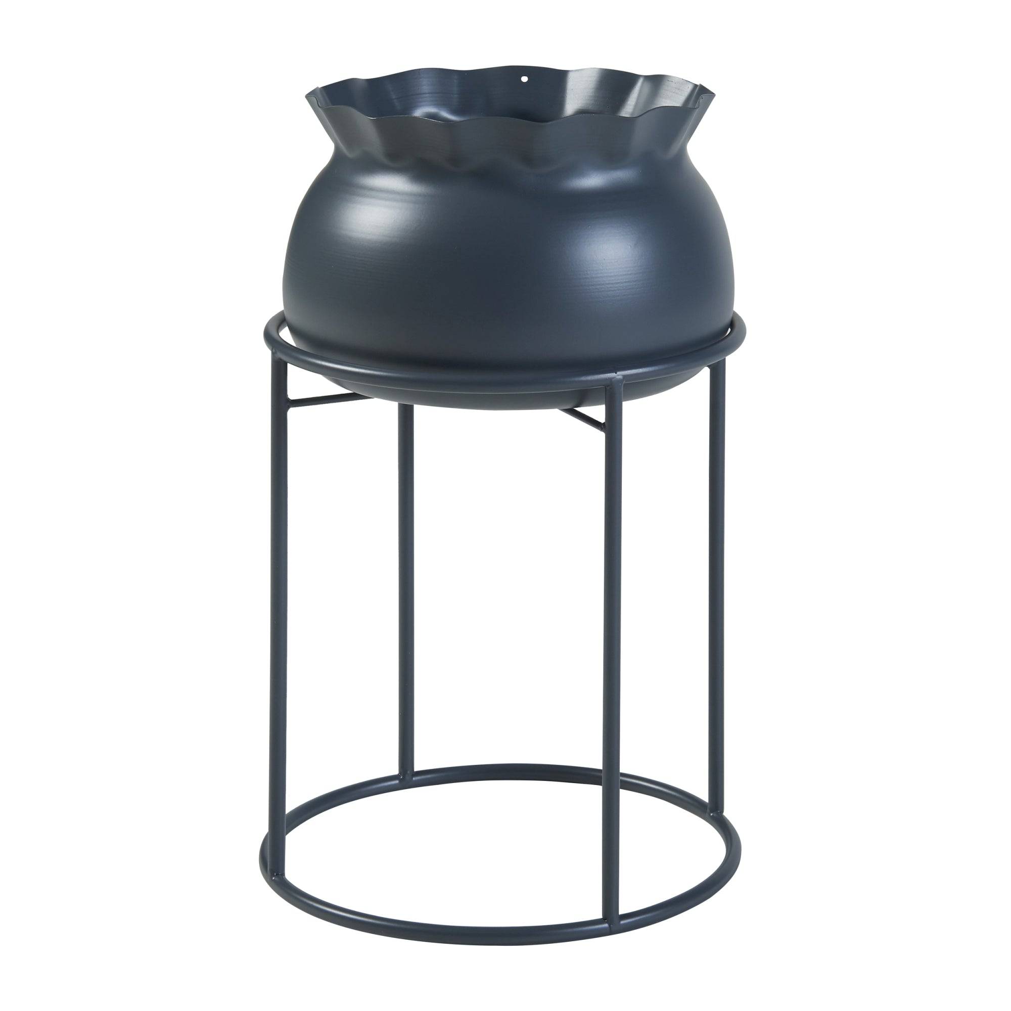 Porte-plantes style intemportel support 38 x 24 cm noir - Image 1