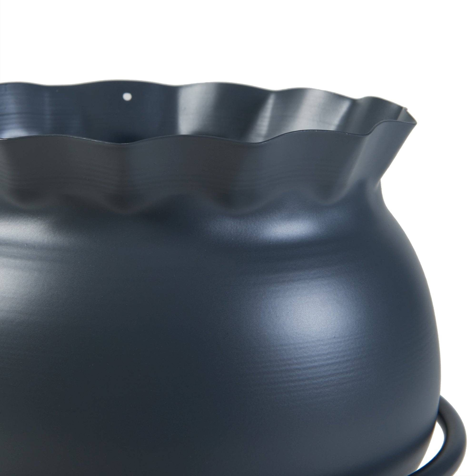 Porte-plantes style intemportel support 38 x 24 cm noir - Image 3
