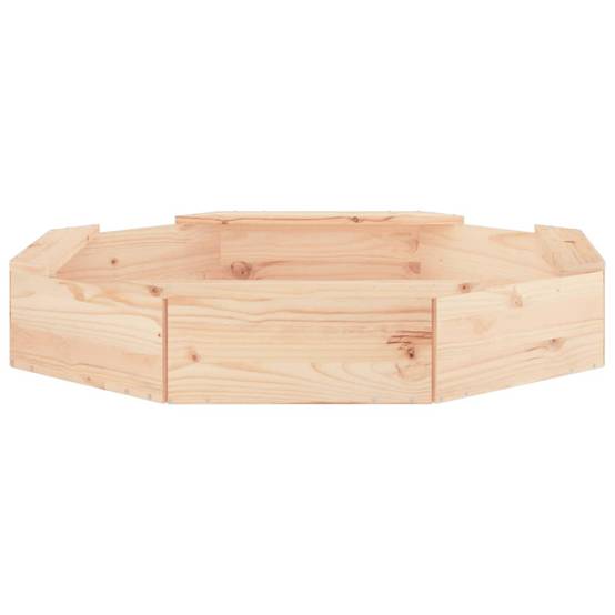 Bac à sable - Maison de jeu pour enfants avec sièges octogone bois de pin massif-JU12110 - Image 4