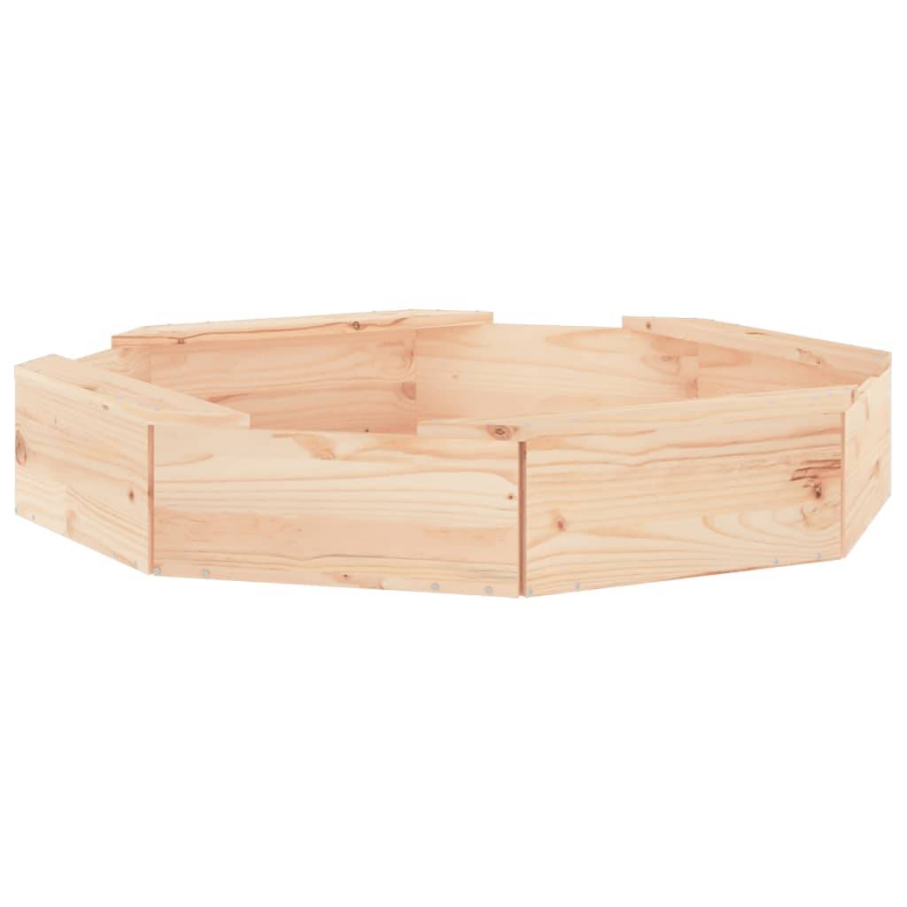 Bac à sable - Maison de jeu pour enfants avec sièges octogone bois de pin massif-JU12110 - Image 1