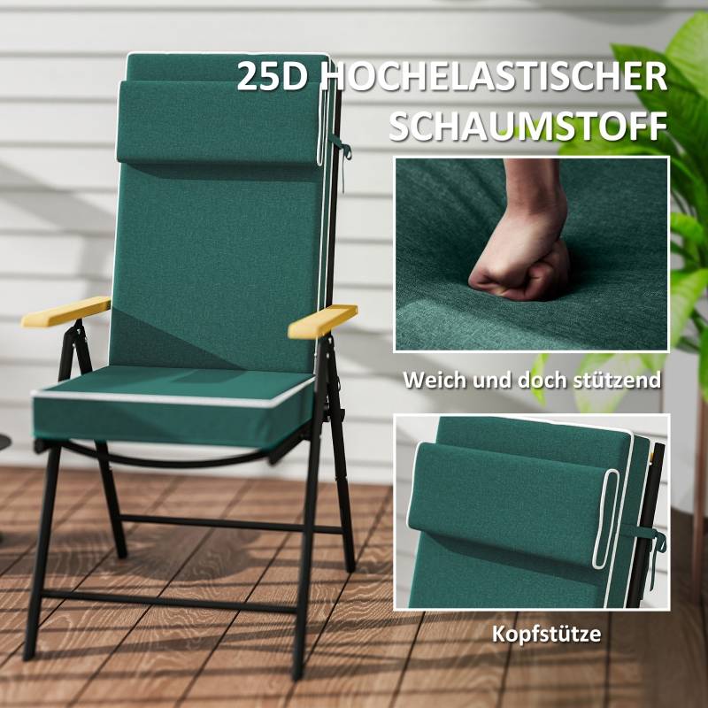 PANGIVO - Coussin de siège, polyester, vert, 120 x 47 x 9.5 cm - PANGIVO - Image 4