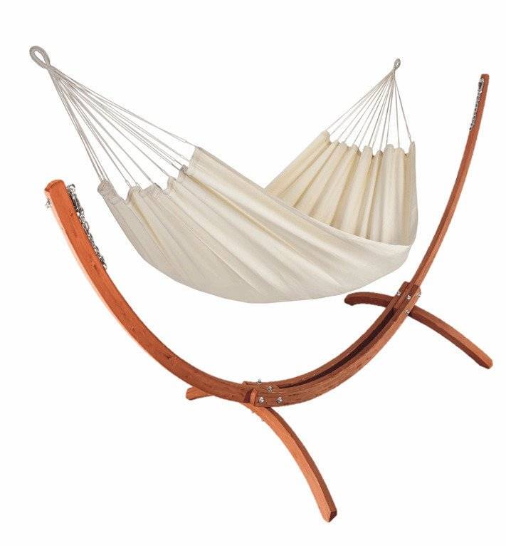 Jobek - Set Bois WEEKEND 350x125x136,5 cm Écru certifié FSC Mix JOBEK - Imagen 1