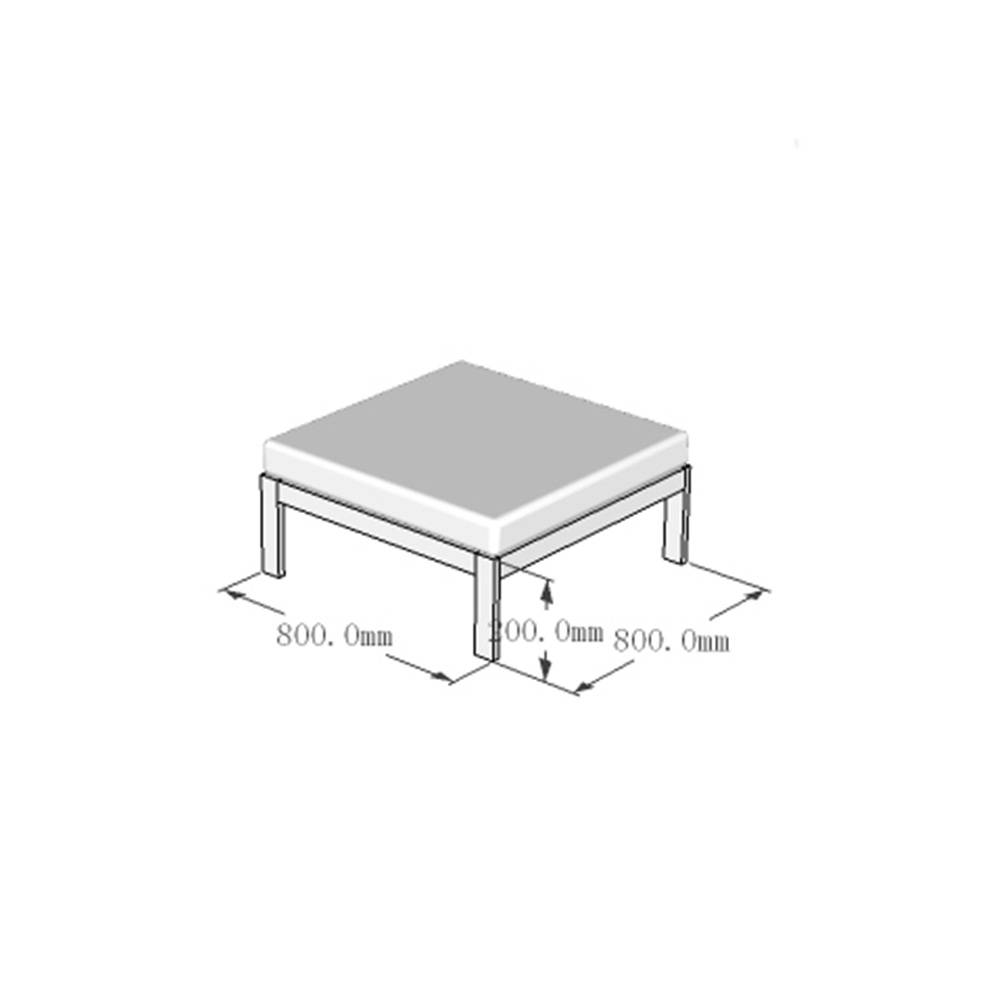 Salon de jardin aluminium HOME DELUXE RIO XS - anthracite - Image 4