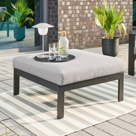 Salon de jardin aluminium HOME DELUXE RIO XS - anthracite - Image 2