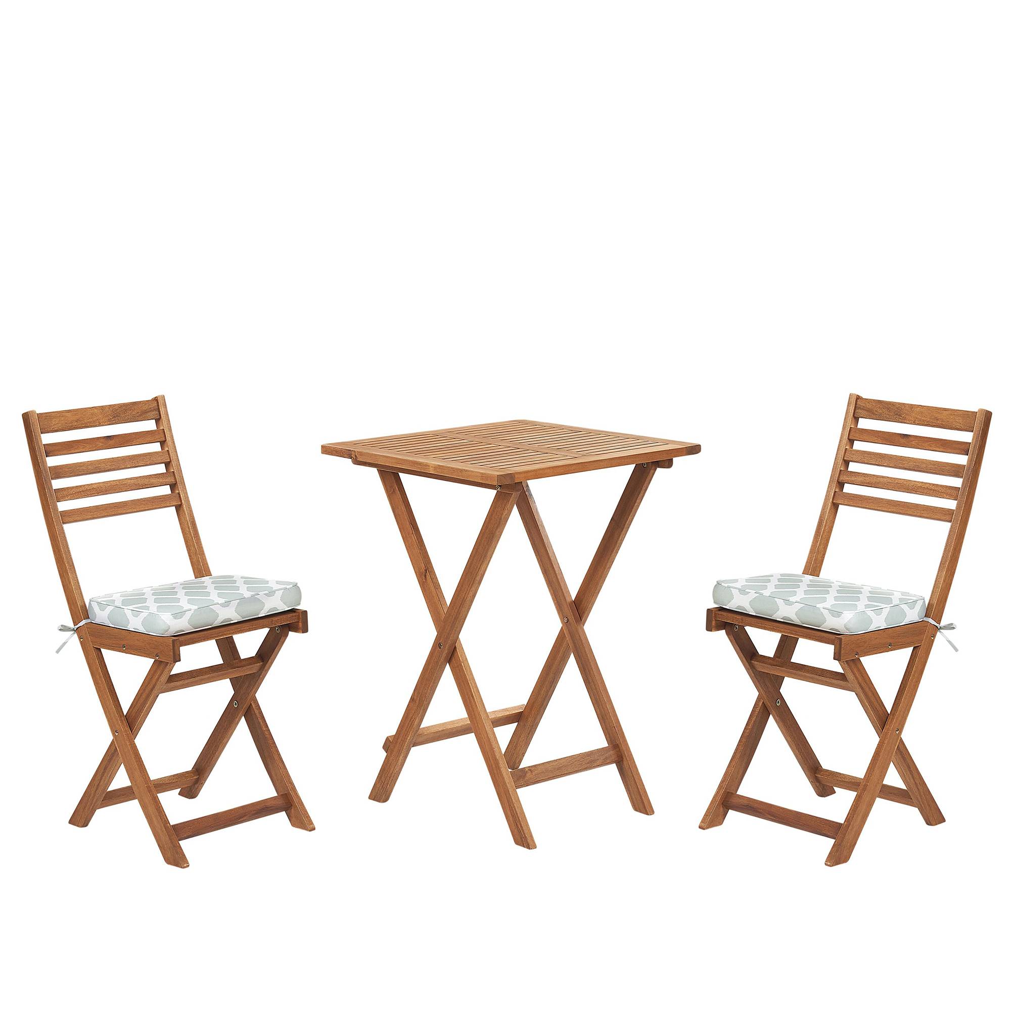 Beliani - Set de bistrot, 2 Personnes Acacia Vert menthe FIJI - Beliani - Imagen 2