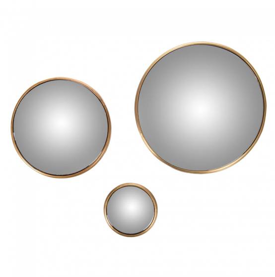 Amadeus - Set de 3 miroir convex or - Image 1