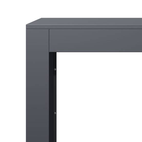 Porte-bûches Acier Anthracite Rangement Cheminée Design Moderne 100x40x60cm - ComfortXL Outdoor Living - Image 7