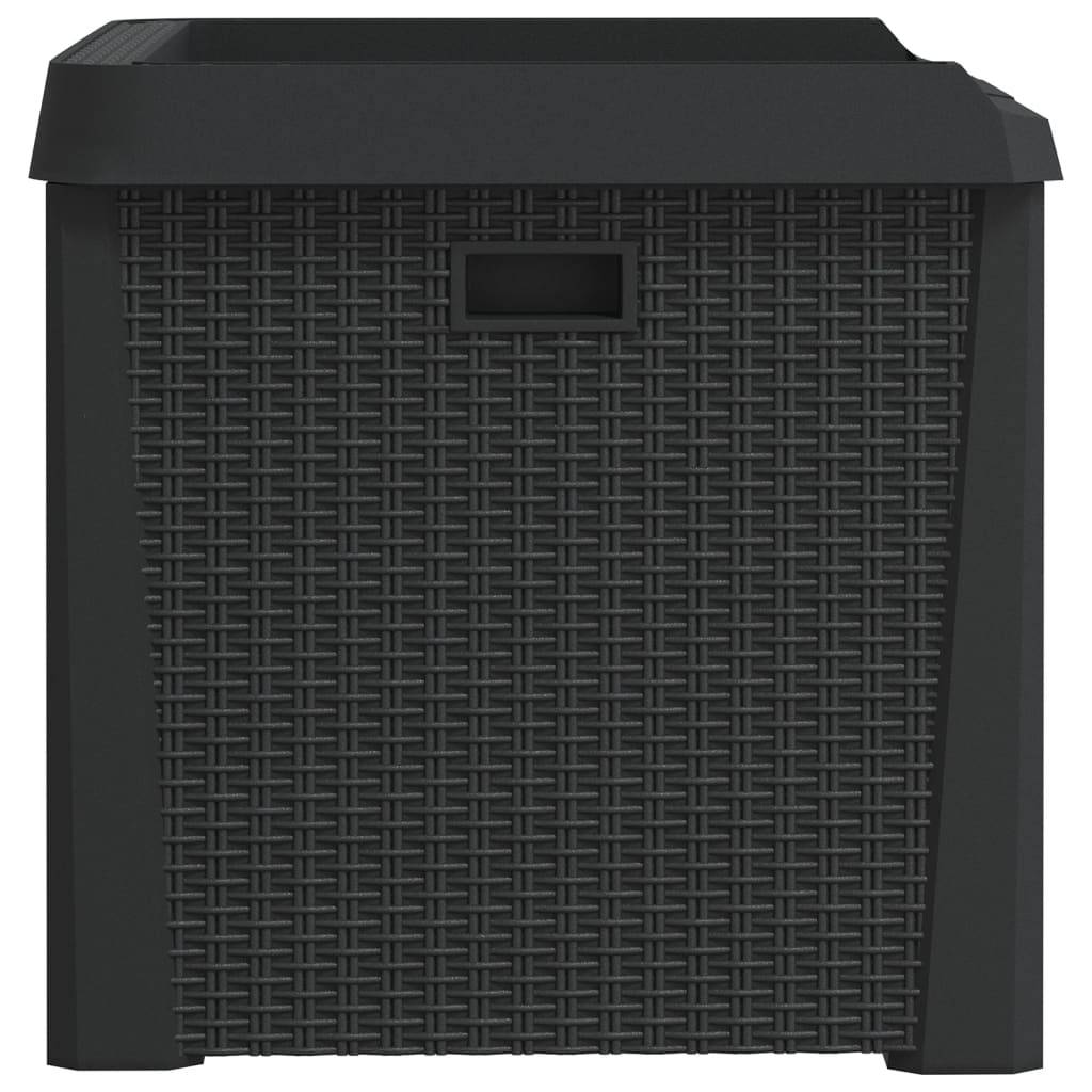 ComfortXL - Coffre de Rangement Banc Polypropylène Aspect Rotin pour Jardin Balcon Anthracite 125L – ComfortXL Outdoor Living - Image 7