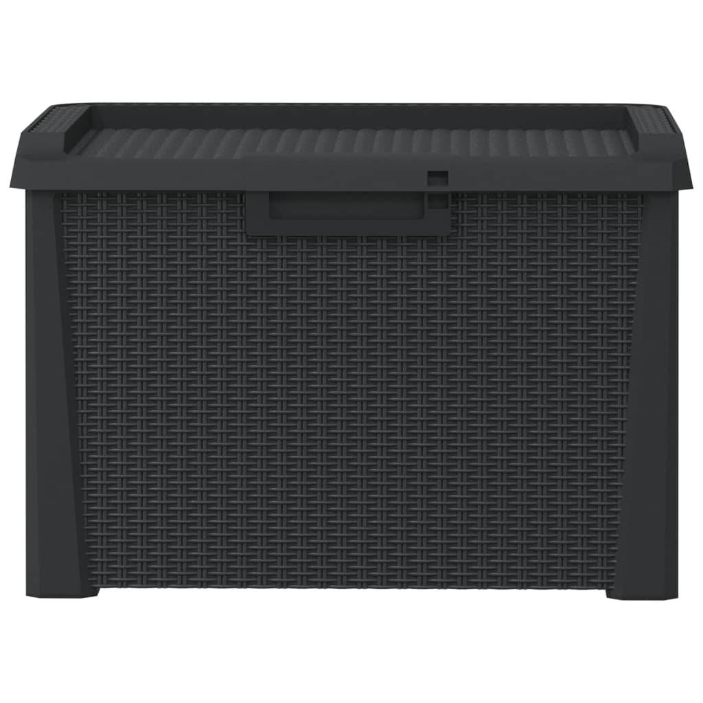 ComfortXL - Coffre de Rangement Banc Polypropylène Aspect Rotin pour Jardin Balcon Anthracite 125L – ComfortXL Outdoor Living - Image 6