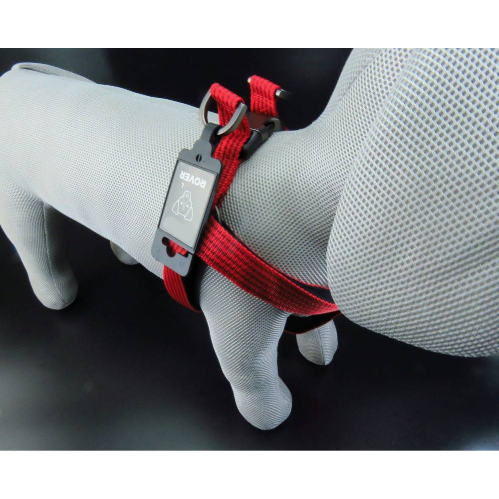 Harnais Jannu S 25-45 cm 15 mm  rouge pour chien - Imagen 6