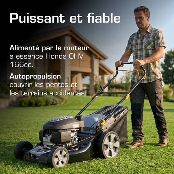 Alpina - Tondeuse AL5 51 SHQ, 166cc, largeur 51cm, bac 60L, 4 en 1 - ALPINA - Image 2