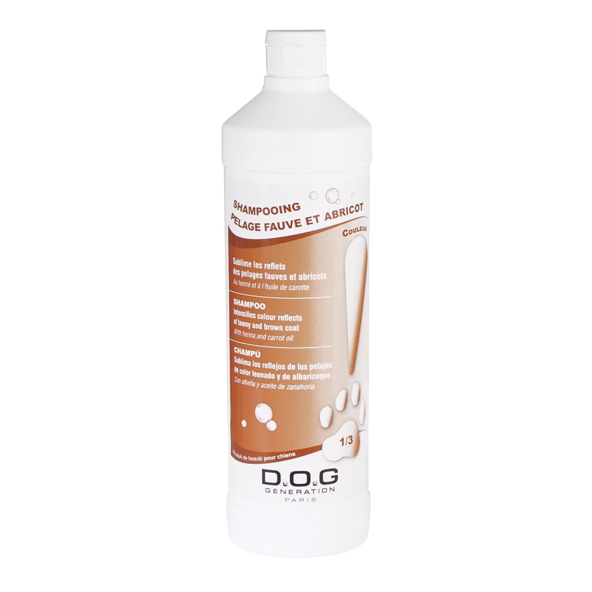 Shampooing Pelage Fauve et Abricot Dog Generation : 1 litre DOG GENERATION