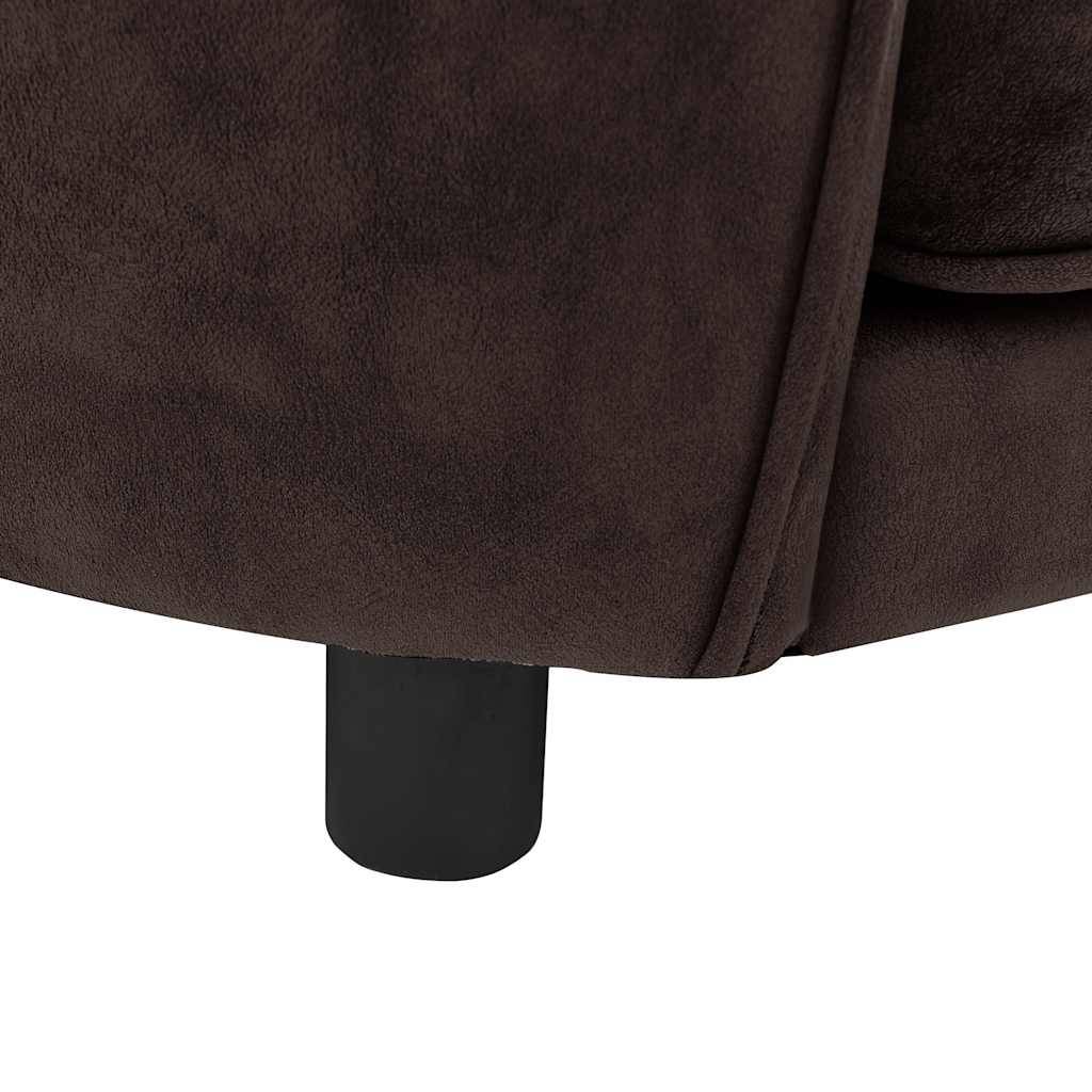 Vidaxl - Canapé pour chien Marron 69x49x40 cm Peluche vidaXL 170942 - Imagen 5