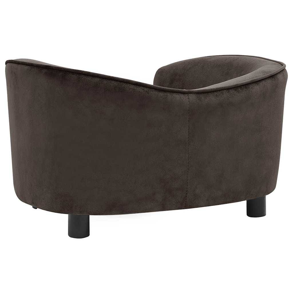 Vidaxl - Canapé pour chien Marron 69x49x40 cm Peluche vidaXL 170942 - Imagen 7