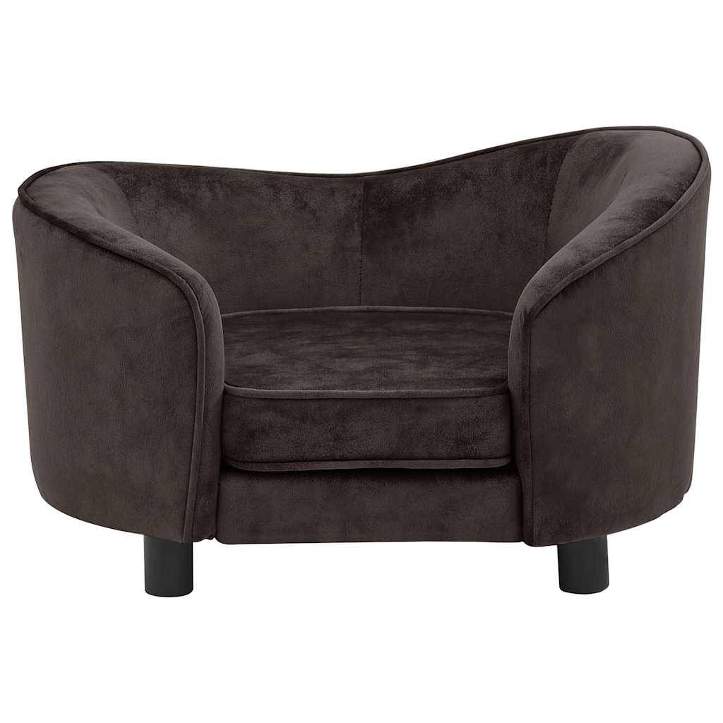 Vidaxl - Canapé pour chien Marron 69x49x40 cm Peluche vidaXL 170942 - Imagen 8