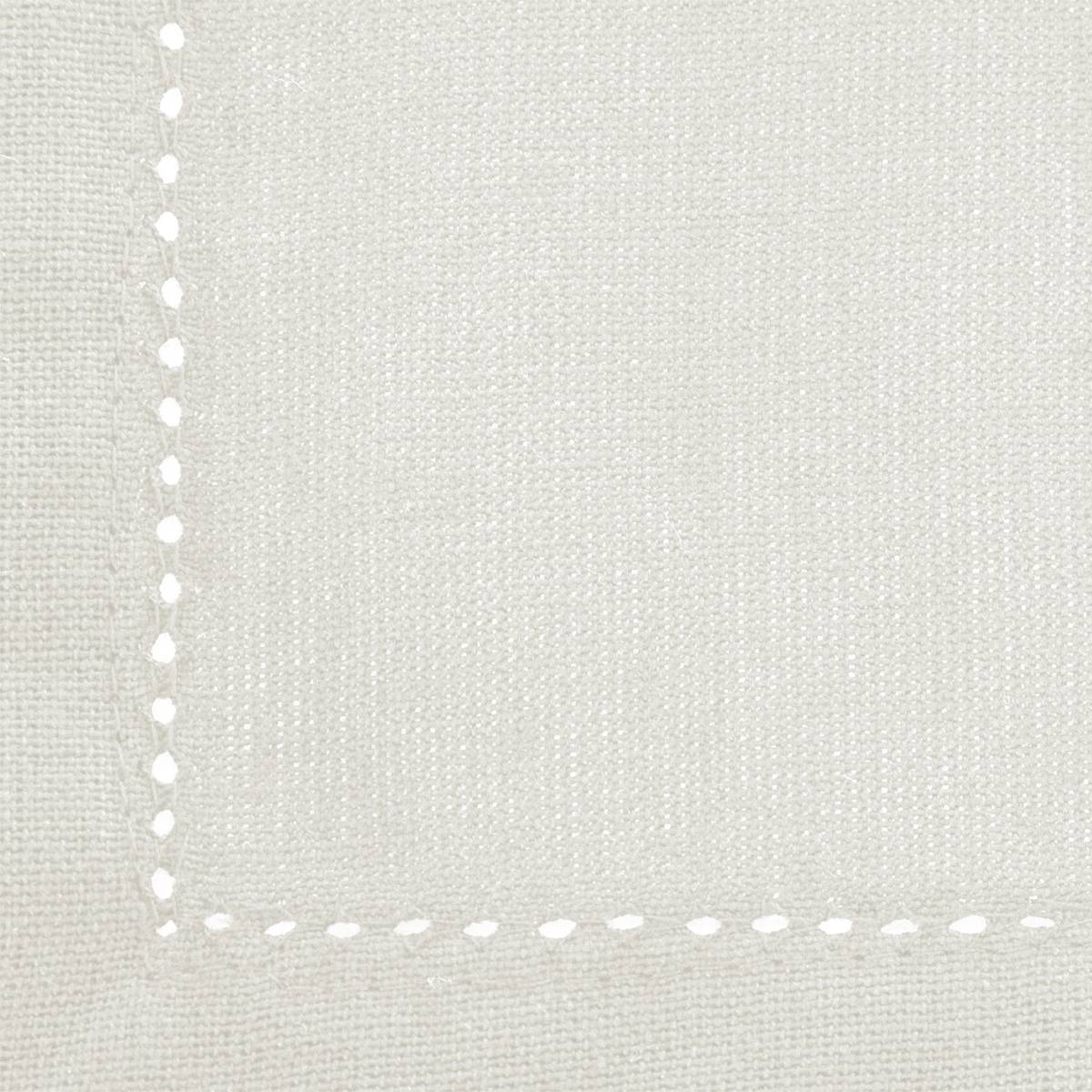 Atmosphera - Nappe "Jane" coton chambray blanc 140x240cm - Atmosphera Créateur d'intérieur - Imagen 4